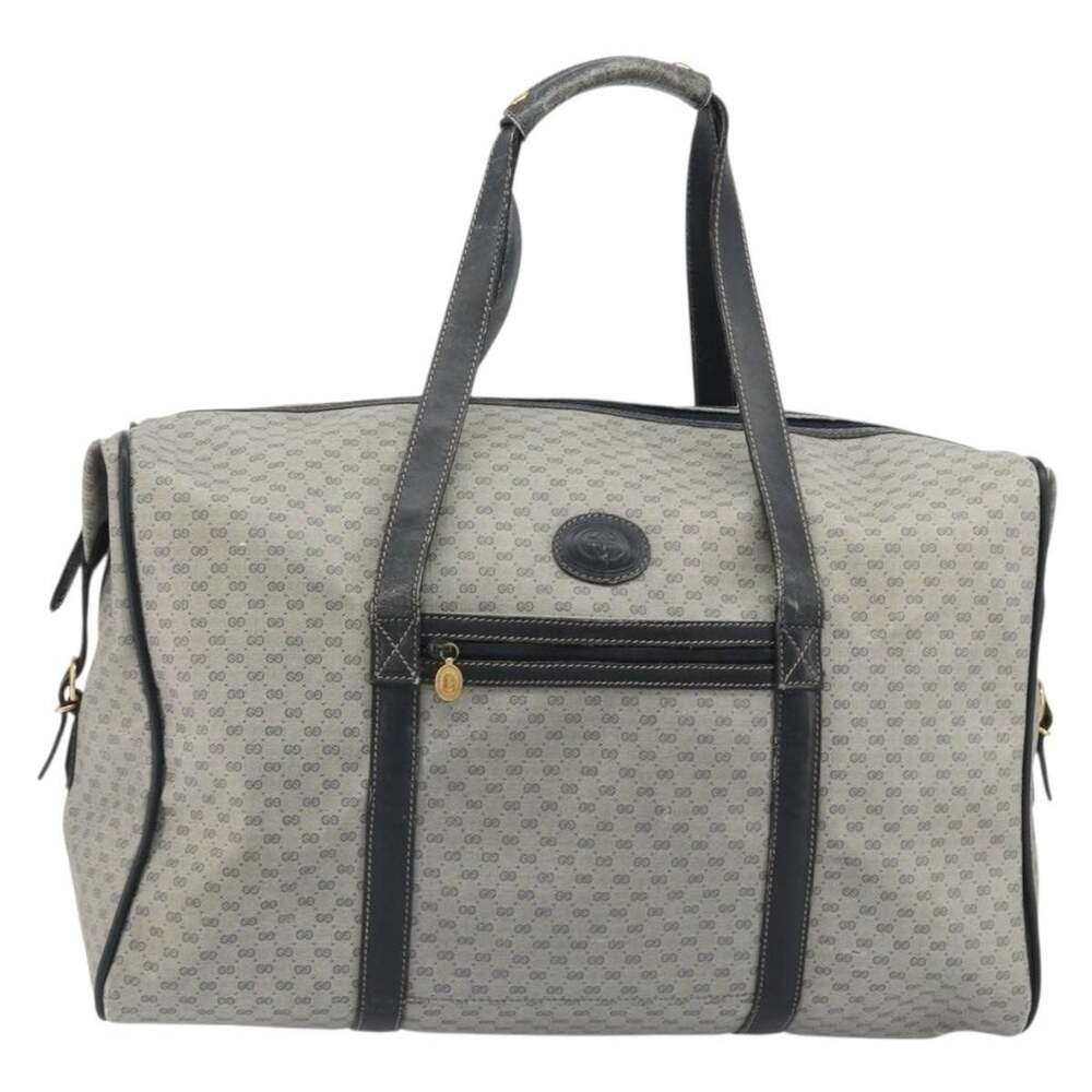 Gucci Micro GG Supreme Boston Bag Blue